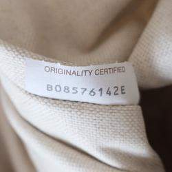 Pre Owned Bottega Veneta Beige Canvas Window Woven Satchel