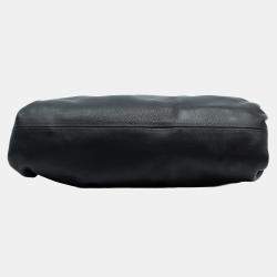 Pre Owned Bottega Veneta Black Lambskin The Pouch