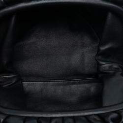 Pre Owned Bottega Veneta Black Lambskin The Pouch