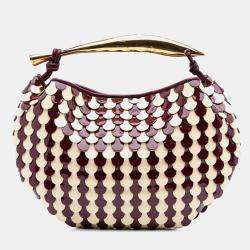 مملوكة مسبقًا Bottega Veneta Red Patent Sardine Scale Bag