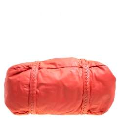 Pre Owned Bottega Veneta Magma Plume Leather Duffle Bag