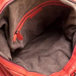Pre Owned Bottega Veneta Magma Plume Leather Duffle Bag