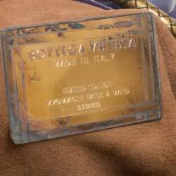 مملوكة مسبقًا Bottega Veneta Purple Leather Woven Snakeskin Limited Edition 033/300 Shoulder Bag