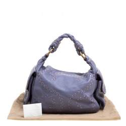 مملوكة مسبقًا Bottega Veneta Purple Leather Woven Snakeskin Limited Edition 033/300 Shoulder Bag