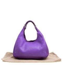 مملوكة مسبقًا Bottega Veneta Purple Leather Hobo