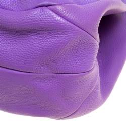 مملوكة مسبقًا Bottega Veneta Purple Leather Hobo