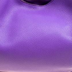 مملوكة مسبقًا Bottega Veneta Purple Leather Hobo