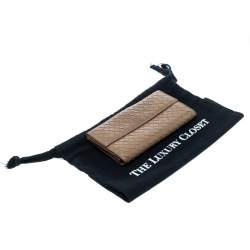 مملوكة مسبقًا Bottega Veneta Light Brown Intrecciato Leather Wallet 