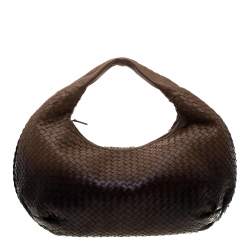 Bottega Veneta Ombre Intrecciato Leather Large Veneta Hobo