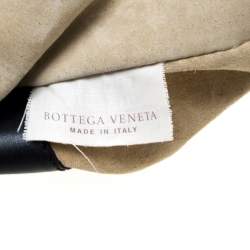 مملوكة مسبقًا  حقيبة هوبو بوتيغا فينيتا جلد نابا مجدول وثعبان فينيتا بني / خضراء داكنة