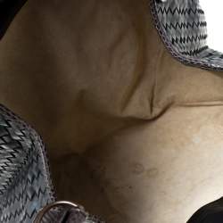 مملوكة مسبقًا  حقيبة هوبو بوتيغا فينيتا جلد نابا مجدول وثعبان فينيتا بني / خضراء داكنة