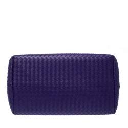 مملوكة مسبقًا حقيبة يد بوتيغا فينيتا جلد انترشياتو بنفسجية