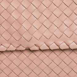 Pre Owned Bottega Veneta Blush Pink Intrecciato Leather Olimpia Shoulder Bag
