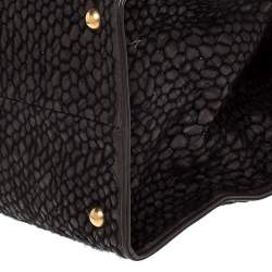 مملوكة مسبقًا حقيبة بوتيغا فينيتا جلد أنترشياتو بني داكن حياكة مزينة وإطار