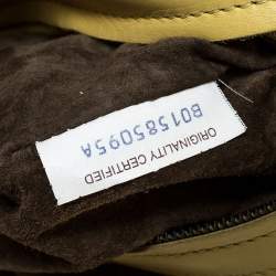 Pre Owned Bottega Veneta Yellow Leather Medium Roma Tote