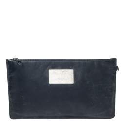 Pre Owned  Bottega Veneta Black Intrecciato Leather Medium Cabat Tote