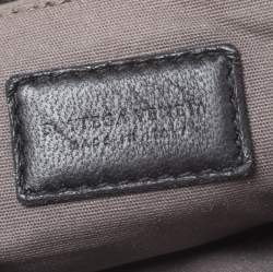 Pre Owned Bottega Veneta Black Intrecciato Leather Ayers Butterfly Clutch