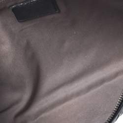 Pre Owned Bottega Veneta Black Intrecciato Leather Ayers Butterfly Clutch