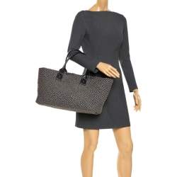 مملوكة مسبقًا حقيبة يد بوتيغا فينيتا  كابات 191/500 إصدار محدود متوسطة جلد مغزولة رصاصية داكنة