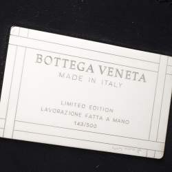 مملوكة مسبقًا حقيبة يد بوتيغا فينيتا  كابات 191/500 إصدار محدود متوسطة جلد مغزولة رصاصية داكنة
