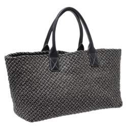 مملوكة مسبقًا حقيبة يد بوتيغا فينيتا  كابات 191/500 إصدار محدود متوسطة جلد مغزولة رصاصية داكنة