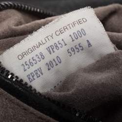 Pre Owned Bottega Veneta Black Intrecciato Trim Leather Tote