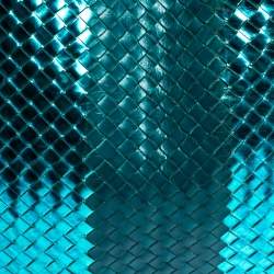 مملوكة مسبقًا Bottega Veneta Blue/Metallic Intrecciato Leather Croisette Shoulder Bag