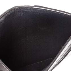 Pre Owned حامل  بطاقات بوتيغا فينيتا جلد بني غامق بسحاب