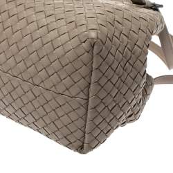 Pre Owned Bottega Veneta Grey Leather Cesta Tote