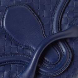 Bottega Veneta Dark Purple Leather Rialto Shoulder Bag