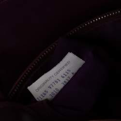 Pre Owned حقيبة يد بوتيغا فينيتا روما كبيرة جلد انترشياتو أزرق كحلي