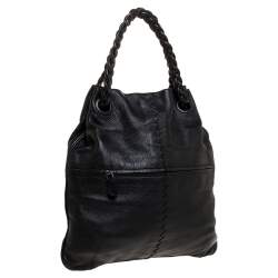 Pre Owned حقيبة يد بوتيغا فينيتا يد مضفرة جولي جلد بيضاء