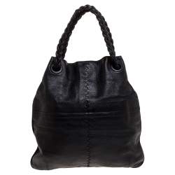 Pre Owned حقيبة يد بوتيغا فينيتا يد مضفرة جولي جلد بيضاء