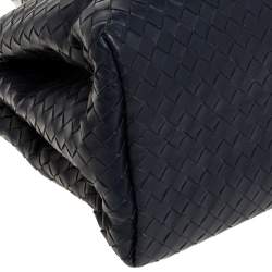 مملوكة مسبقًا Bottega Veneta Blue Intrecciato Leather Small Roma Tote