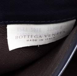 Pre Owned Bottega Veneta Purple Intrecciato Leather Continental Wallet