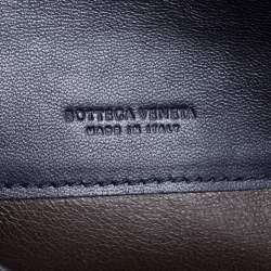 Pre Owned Bottega Veneta Purple Intrecciato Leather Continental Wallet