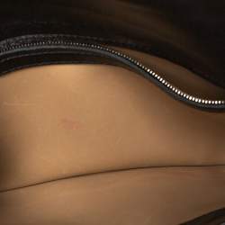 Pre Owned Bottega Veneta Black Patent Leather Envelope Clutch