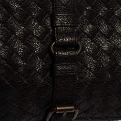 Pre Owned Bottega Veneta Black Intreciatto Leather Clutch