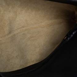 Pre Owned Bottega Veneta Black Intreciatto Leather Clutch