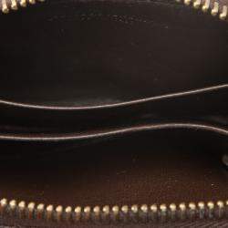 Pre Owned Bottega Veneta Black Leather Intrecciato Wallet