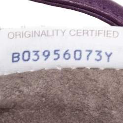 Pre Owned Bottega Veneta Purple Intrecciato Leather Nodini Crossbody Bag