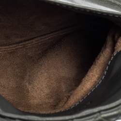 Pre Owned Bottega Veneta Grey Intrecciato Leather Flap Chain Crossbody Bag