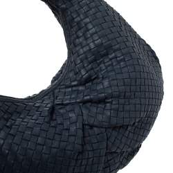 Pre Owned Bottega Veneta Teal Intrecciato Nappa Leather Veneta Hobo