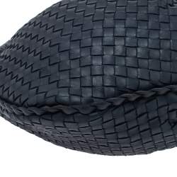 Pre Owned Bottega Veneta Teal Intrecciato Nappa Leather Veneta Hobo