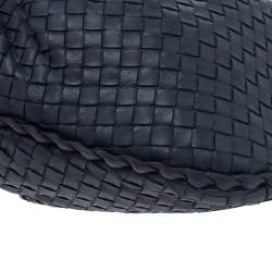 Pre Owned Bottega Veneta Teal Intrecciato Nappa Leather Veneta Hobo