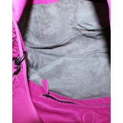 Pre Owned Bottega Veneta Pink Leather Intrecciato Hobo Bag