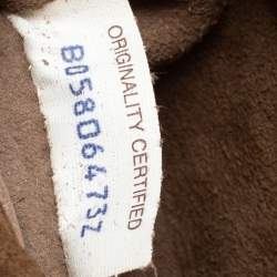 Pre Owned Bottega Veneta Metallic Rose Gold Intrecciato Leather Nodini Shoulder Bag