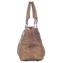 Pre Owned Bottega Veneta Brown Intrecciato Leather Tote Bag