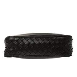Pre Owned Bottega Veneta Black Leather Zipped Pouch
