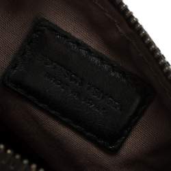 Pre Owned Bottega Veneta Black Leather Zipped Pouch